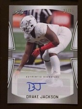 DRAKE JACKSON - USC Trojans Football 2019 Leaf Certified AUTOGRAPH RC #'d 21/25!