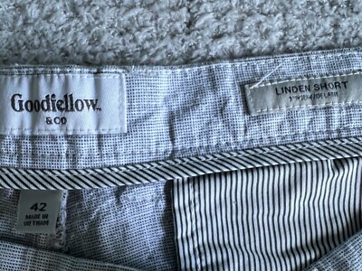 Short Cargo Homme Goodfellow & Co Linden 38 - Lin Gris Chiné - Taille 38