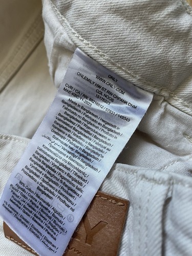 ONLY Emily Highwaist Jeans Creme 42/44 W33 Top - Bild 6 von 9