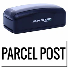 Large Pre-Inked Parcel Post Stamp Size 7/8" Tall x 2-1/4" Wide
