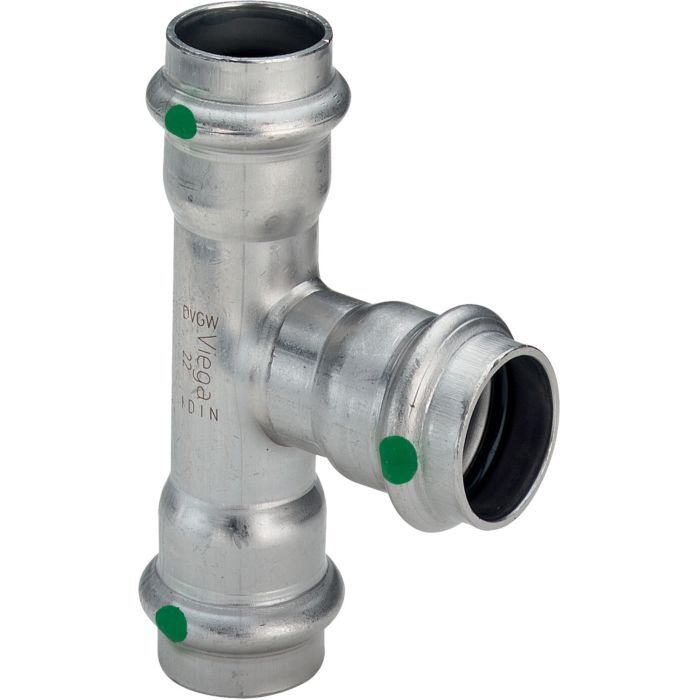 Viega Sanpress Inox T-Stück 436032, 42x22x42 мм, нержавеющая сталь, SC-контур