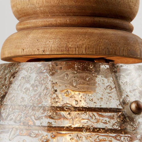 Capital Lighting 330418LW Juniper Unique Clear Stone Seeded Glass Pendant - Picture 4 of 4