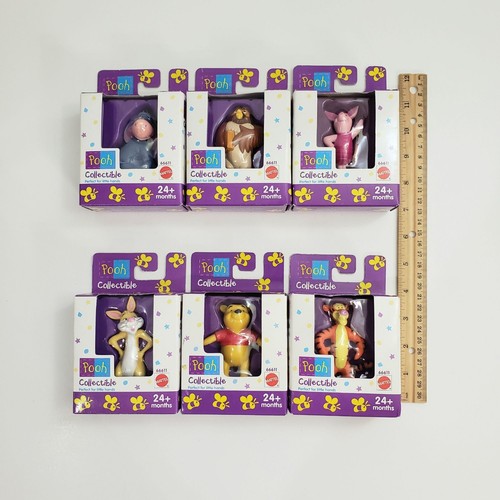 6 Vintage Winnie Pooh, Tigger Collectables for Little Hands by Mattel all Sealed - Picture 10 of 11