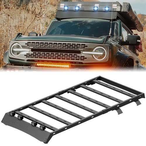 Roof Top Rack Cargo Basket For 2021-2025 Bronco Hardtop 4 Door(Not For Sport) - Picture 1 of 17