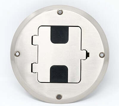 RiteAV Floor Box Blank Stainless Steel