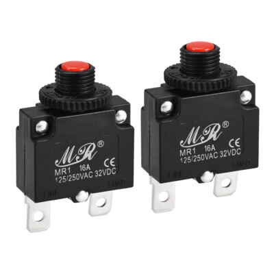 1 Piece Push Button Circuit Breaker 40A 125/250Vac 50/60Hz - Thermal 40A Circuit Breaker Thermal Overload Protector Automatic switch