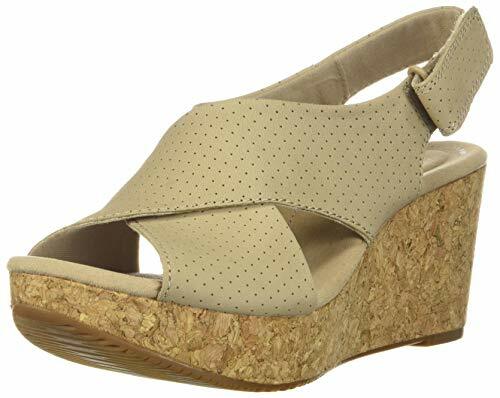 Clarks Women's Annadel Parker Wedge Sandal Navy Suede 11 M US for sale online | eBay