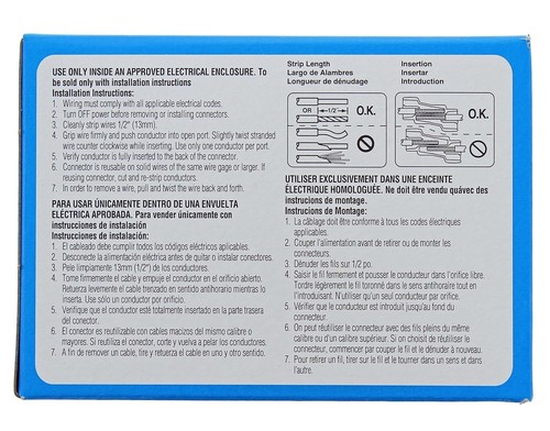 Spliceline Inline Push In Wire Connectors For Electrical Cables Wires Pack Of 15 - Picture 2 of 9
