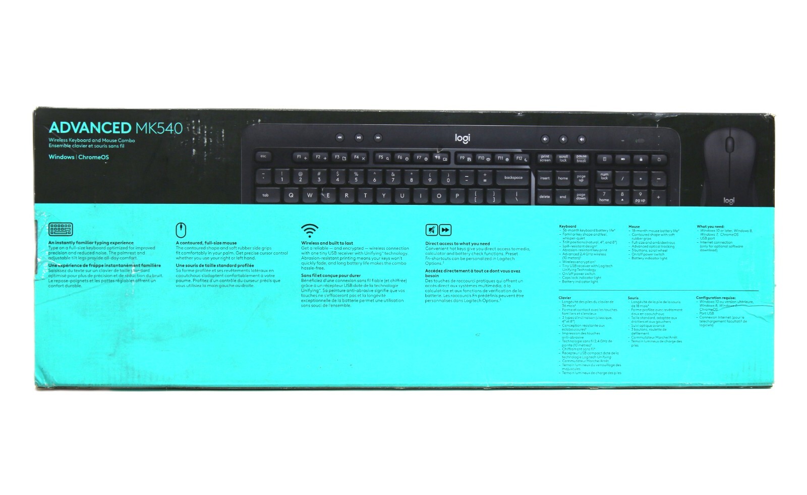 Logitech MK540 Advanced Wireless Keyboard and Mouse Combo [920-008671]