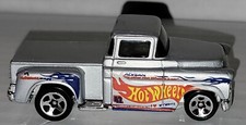 Hot Wheels Diecast 1991 Silver Race 56 Chevy Pickup