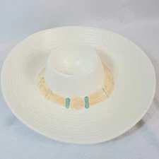 Vintage Treasure Craft Taos Chip And Dip Model 630-97 Hat Design