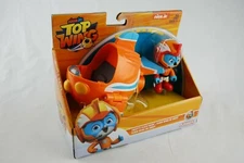 NEW Nick Jr TOP WING Action FIGURE & VEHICLE Racer SWIFT Toy Flash Wing CAR 