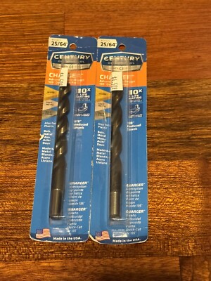 Century Drill & Tool Pro Grade Charger Drill Bit, 25/64'' shank Count 2