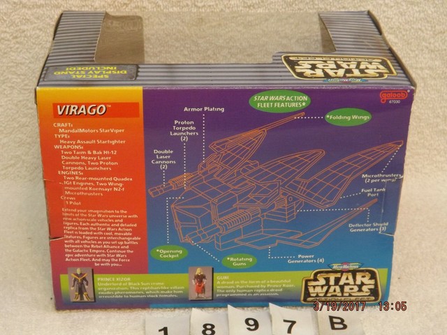 Star Wars Virago Starfighter Galoob Micro Machines Action Fleet 1996 MIB for sale online | eBay