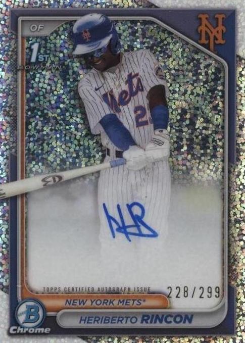 2024 Bowman Chrome - Prospect Autographs Heriberto Rincon #CPA-HR ...