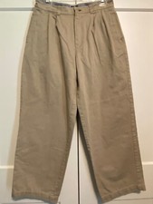 Vtg Tommy Hilfiger Women Khahi Beige High Waist PANTS JEANS-14-Pockets-Zip-Logo