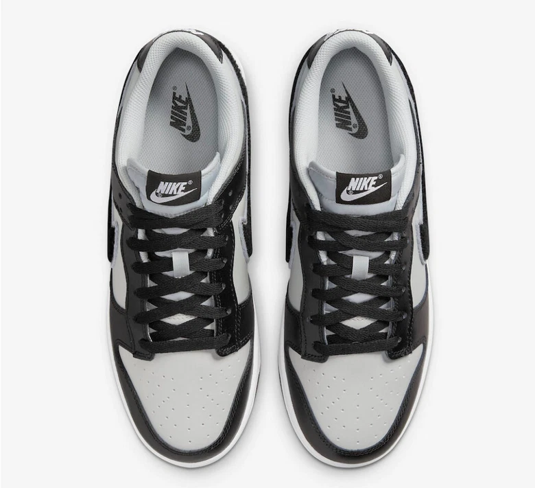 Nike Dunk Low Chenille Swoosh Black Grey Fog - Image 4 of 4