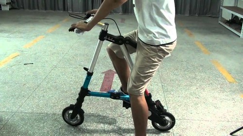 Worlds Smallest Lightest Mini 8in Ultra Light Portable Folding Pedal Bicycle NEW - Picture 2 of 5