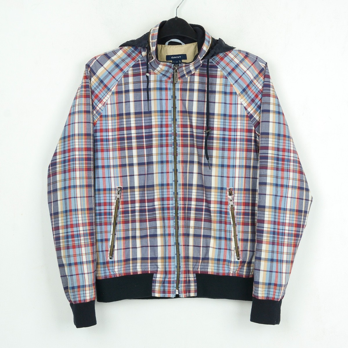 GANT University Of Uomo M Bomber Giubbino Nascosto Cappuccio Vento - Main Image