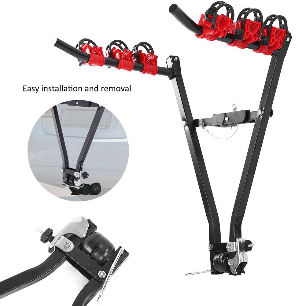 3 Bike Tow Bar Towbar Towball Mount Cycle Bicycle Carrier Car Van Rack