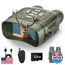 4K Night Vision Goggles 48MP 10X Zoom 1300ft w/ 5000mAh Battery  32GB SD Car