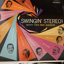 Ray Anthony Les Brown Swingin' Stereo Vinyl LP Big Band Capitol SW1055