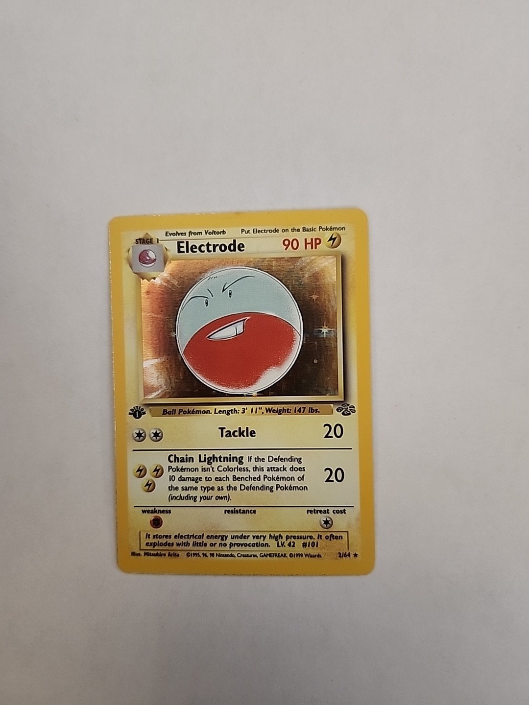 Electrode Jungle Holo 1st Edition 02/64 NM