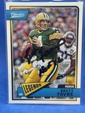 2018 Panini Classics Signed Card - HOF Inscription- #131 Brett Favre No Coa