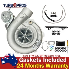 Billet Turbo+Oil Feed Line+Support Bracket Kit For Ford FPV BA/BF F6 Barra 4.0L