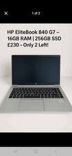 HP EliteBook 840 G7 - 16GB RAM 256GB SSD