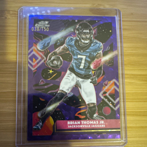 2025 Topps Cosmic Chrome Brian Thomas Jr. #46 Purple Nebula Refractor 38/150