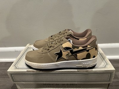 Size 8 Deadstock OG Nigo Era A Bathing Ape Bape Brown/Canvas Camo Bapesta