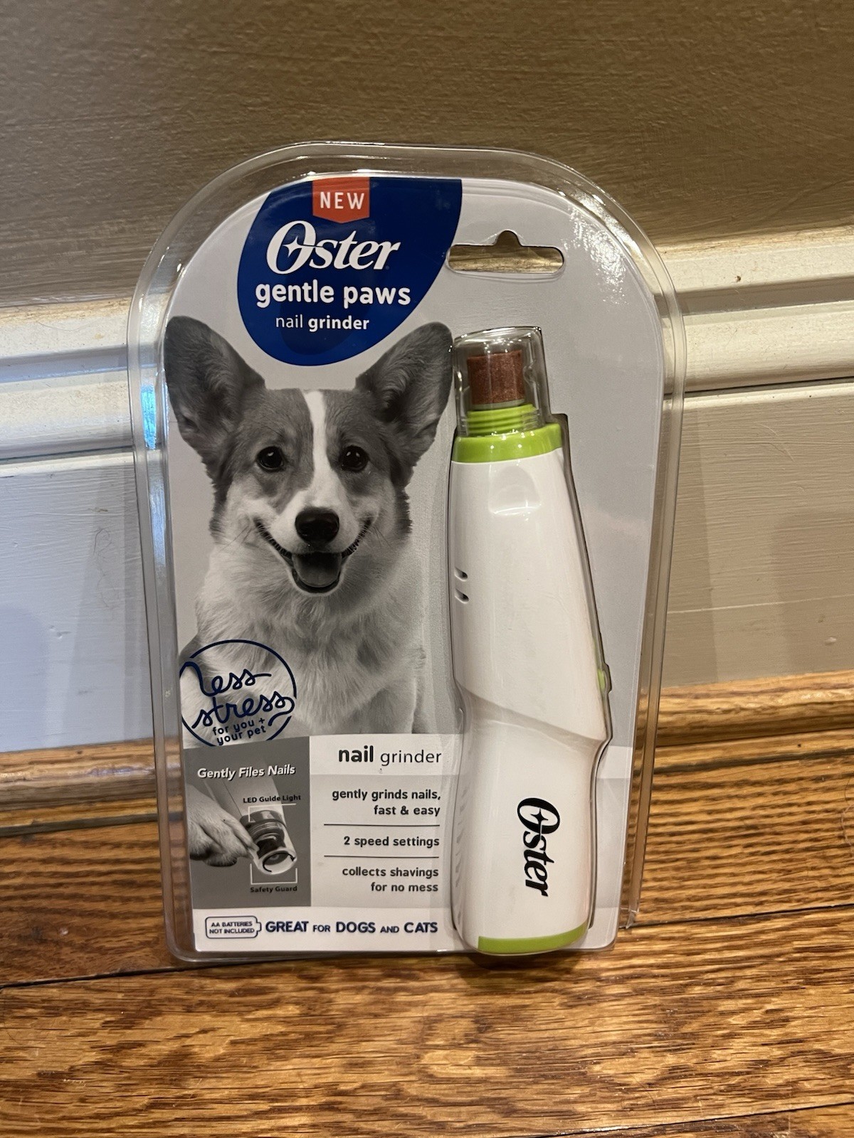 Oster Gentle Paws Nail Grinder 2 Speed Setting for Dogs and Cats White