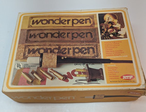 Wonder Pen Wood Burner American Toy & Furniture Co 1973 W/4 Tips Foil Vintage