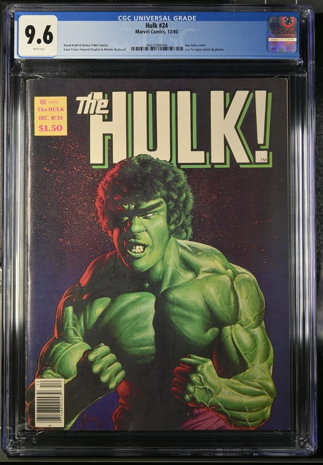 Rampaging Hulk #24 | CGC 9.6 WP | 1980 | Incredible Joe Jusko Ferrigno Cover - Image 2 of 3