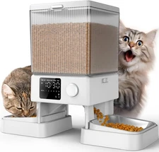 oneisall Automatic Cat Feeder for 2 Cats, 20 Cups/5L Automatic Cat Food