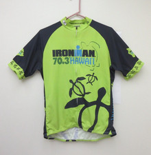 Sugoi Men's Ironman Cycling Jersey W Rear Pockets, SZ L, 70.3 Hawaii 2014 Turtle