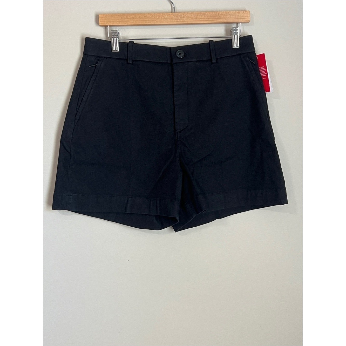 SPANX Stretch Twill Women's Shorts Black Supersmooth NWT Women's Large
