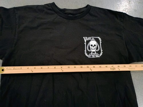 CAMISETA VANS OFF THE WALL NEGRA TALLA L Manga Corta Doble Cara Streetwear - Imagen 6 de 7