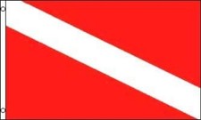 Diver Flag - 3 foot by 5 foot Polyester NEW by Other Flags