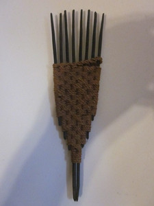 Malta Solomon Tongan Tribal Island Hair Helu Head Comb Pacific Islands B