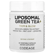 2 X Codeage, Liposomal Green Tea+, 60 Vegetable Capsules