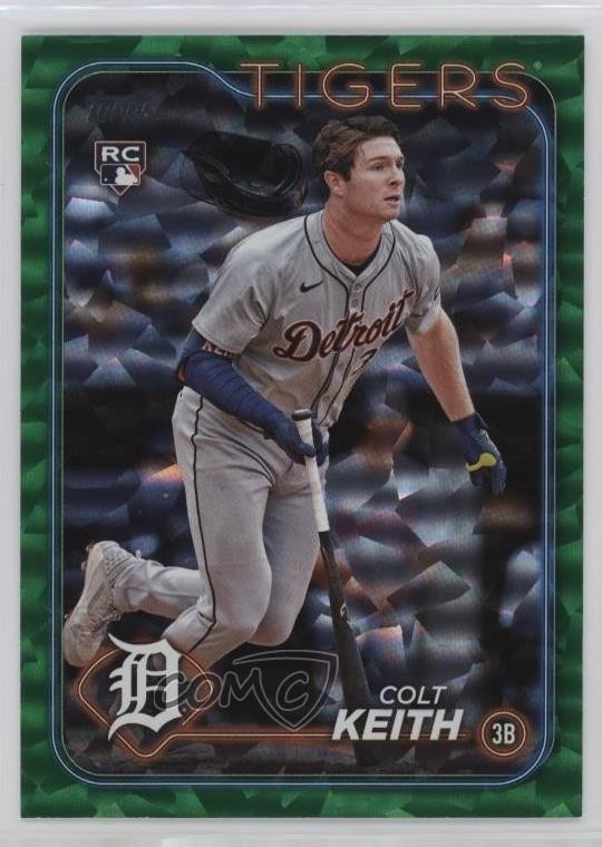 2024 Topps Update Green Crackle Foilboard 412/499 Colt Keith #US73 0ft3