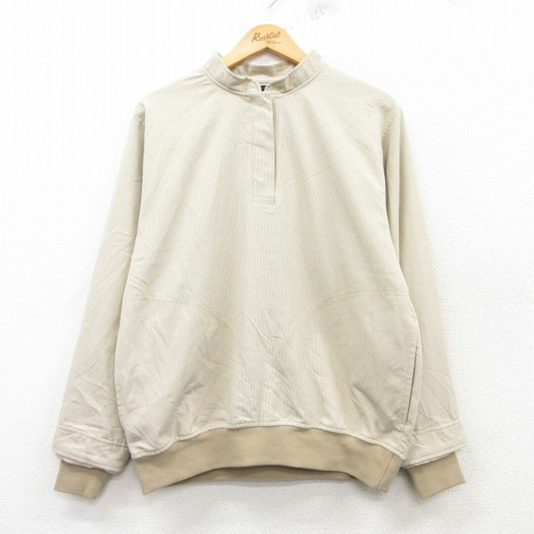 ALTRA Giacca vintage manica lunga donna ZR scollo a V beige altro kaki check usata SSYR 0