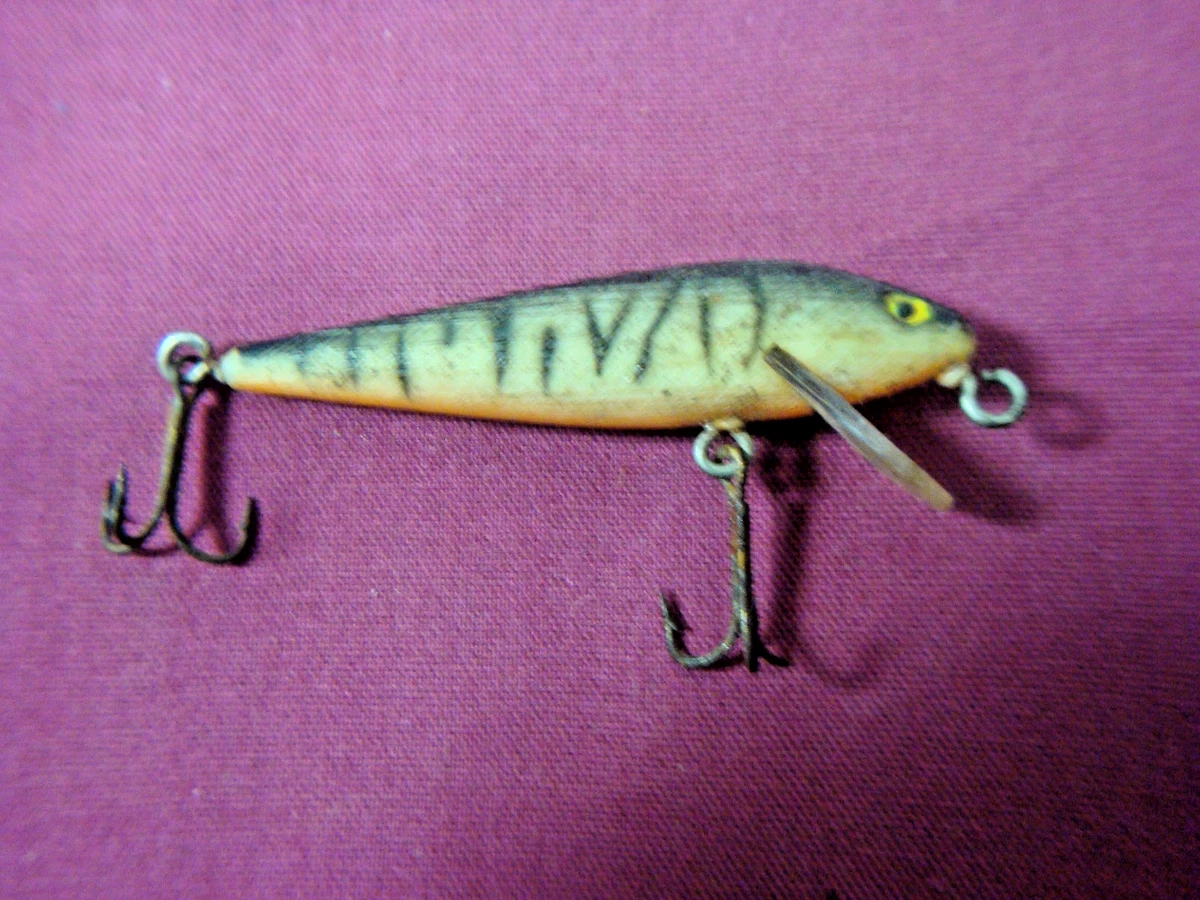 Leurre de pêche vintage SOUTH BEND Fish Oreno Yeux en verre
