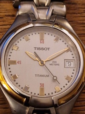 Tissot T660 Titanium Quartz Bicolor Sapphire Date 200M WR Premium Swiss Made gut