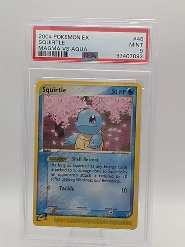 2004 POKEMON EX TEAM MAGMA VS TEAM AQUA SQUIRTLE #46 PSA 9 MINT