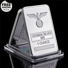 Eagle Iron Cross - 1oz German Silver Bar - Alloy Free shipping 7.99 per troy oz