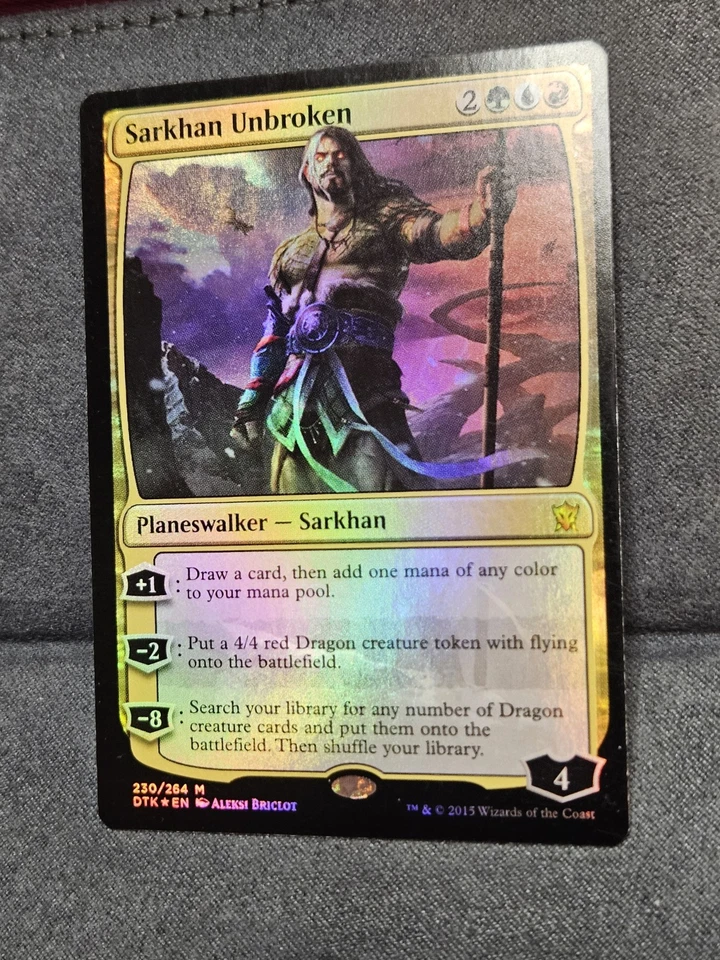 Sarkhan Unbroken - FOIL - Dragons of Tarkir (DTK) - 230 - MTG - NM - Image 3 of 4