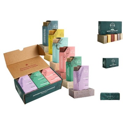 Eco-Friendly 6-Pack Cold Process Soap - Handmade in Canada with Essential Oils